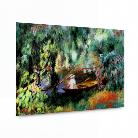 Obraz Pierre-Auguste Renoir — The Skiff — umělecký kovový obraz s vysokým leskem