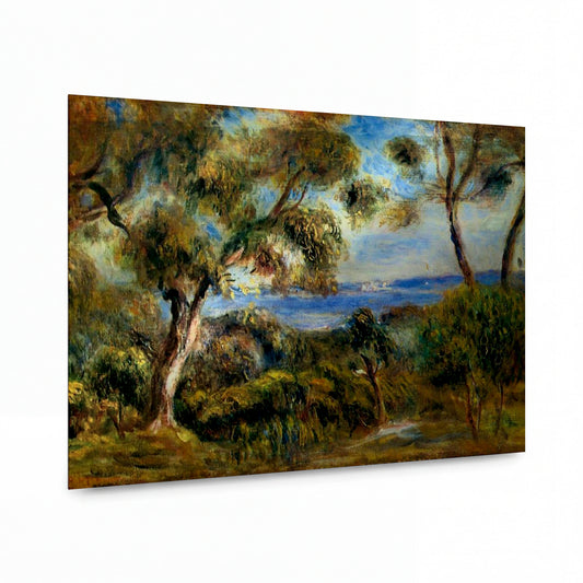 Obraz Pierre-Auguste Renoir — Moře u Cagnes — kovový obraz na hliníkovém panelu