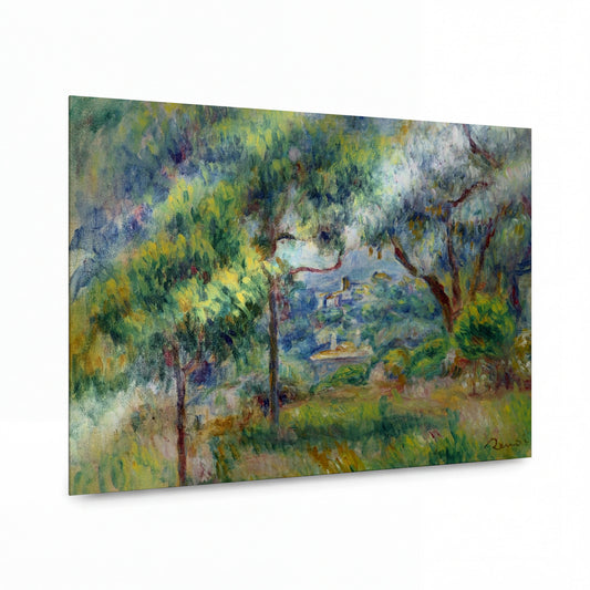 Obraz Renoir — The Village at Cagnes, View from the Terrace of Collettes — umělecká reprodukce na hliníku