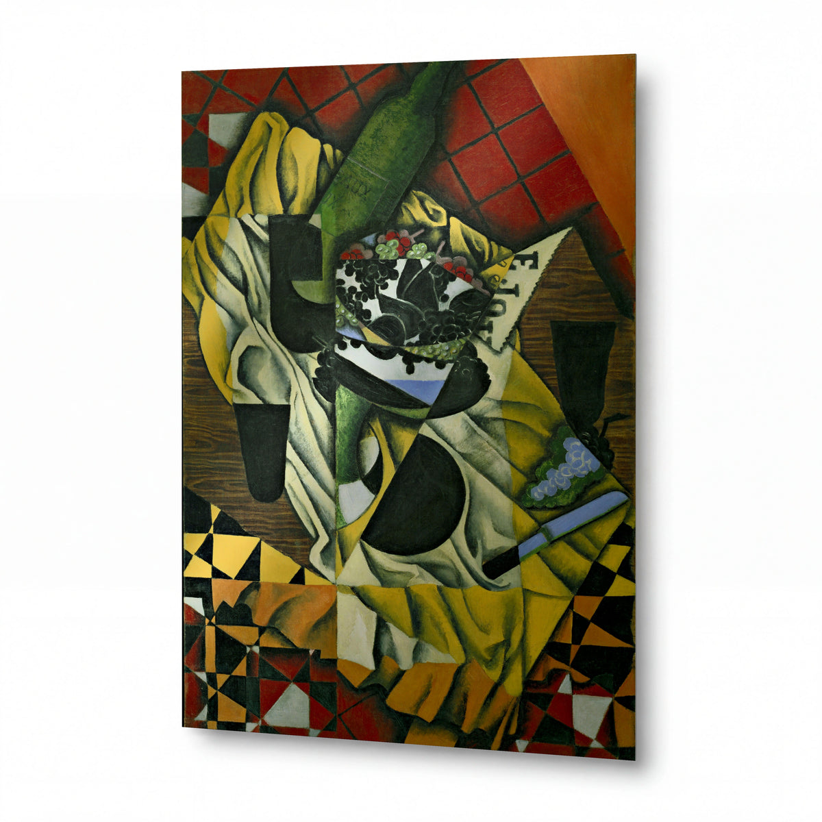 Obraz Juan Gris — Grapes — luxusní reprodukce na kovu — luxusní reprodukce na kovu