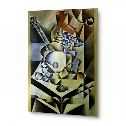 Obraz Juan Gris — Still Life with Flowers — hliníkový panel s vysokým leskem