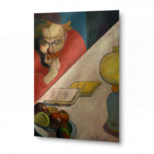 Obraz Paul Gauguin — Portrét Jacoba Meyera de Haana — reprodukce na kovovém panelu s vysokým leskem