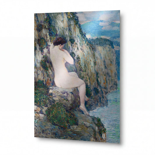 Obraz Frederick Childe Hassam — Nude on the Cliffs — umělecká reprodukce na hliníku — umělecká reprodukce na hliníku