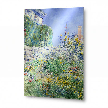 Obraz Frederick Childe Hassam — Thaxter's Garden — lesklý kovový obraz — lesklý kovový obraz