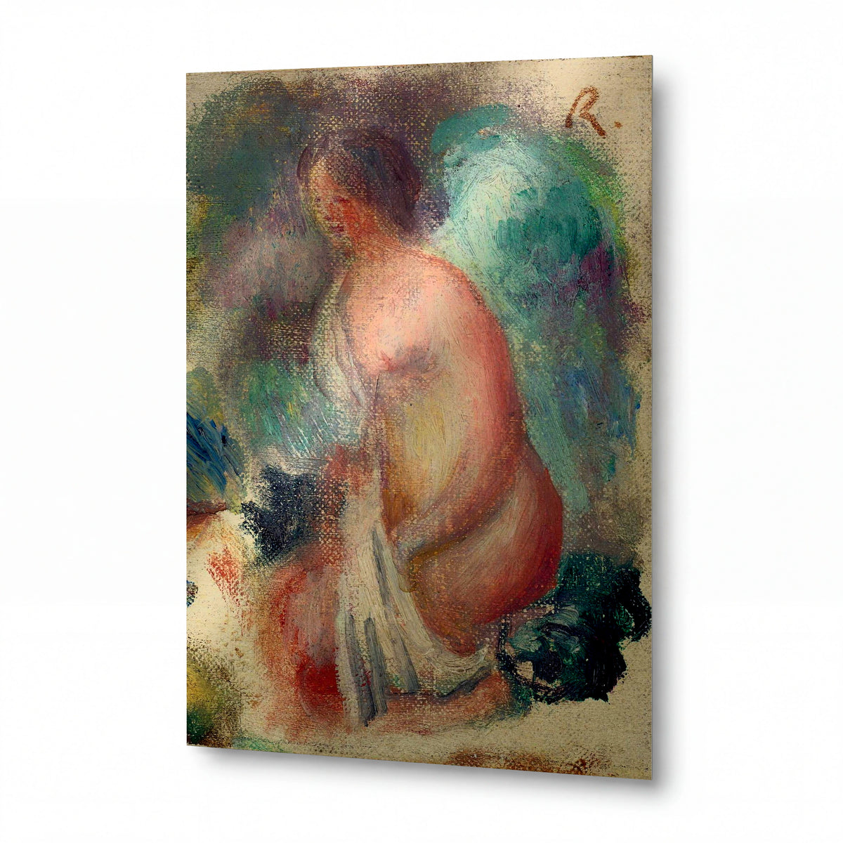 Obraz Pierre Auguste Renoir — Bather 02 — hliníkový panel s vysokým leskem — hliníkový panel s vysokým leskem