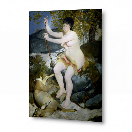 Obraz Pierre-Auguste Renoir — Diana — kovový obraz s vysokým leskem — kovový obraz s vysokým leskem