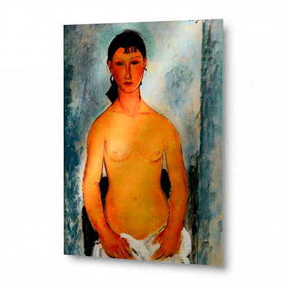 Obraz Amedeo Modigliani — Stojící akt (Elvira) — prémiová reprodukce na kovovém panelu — prémiová reprodukce na kovovém panelu