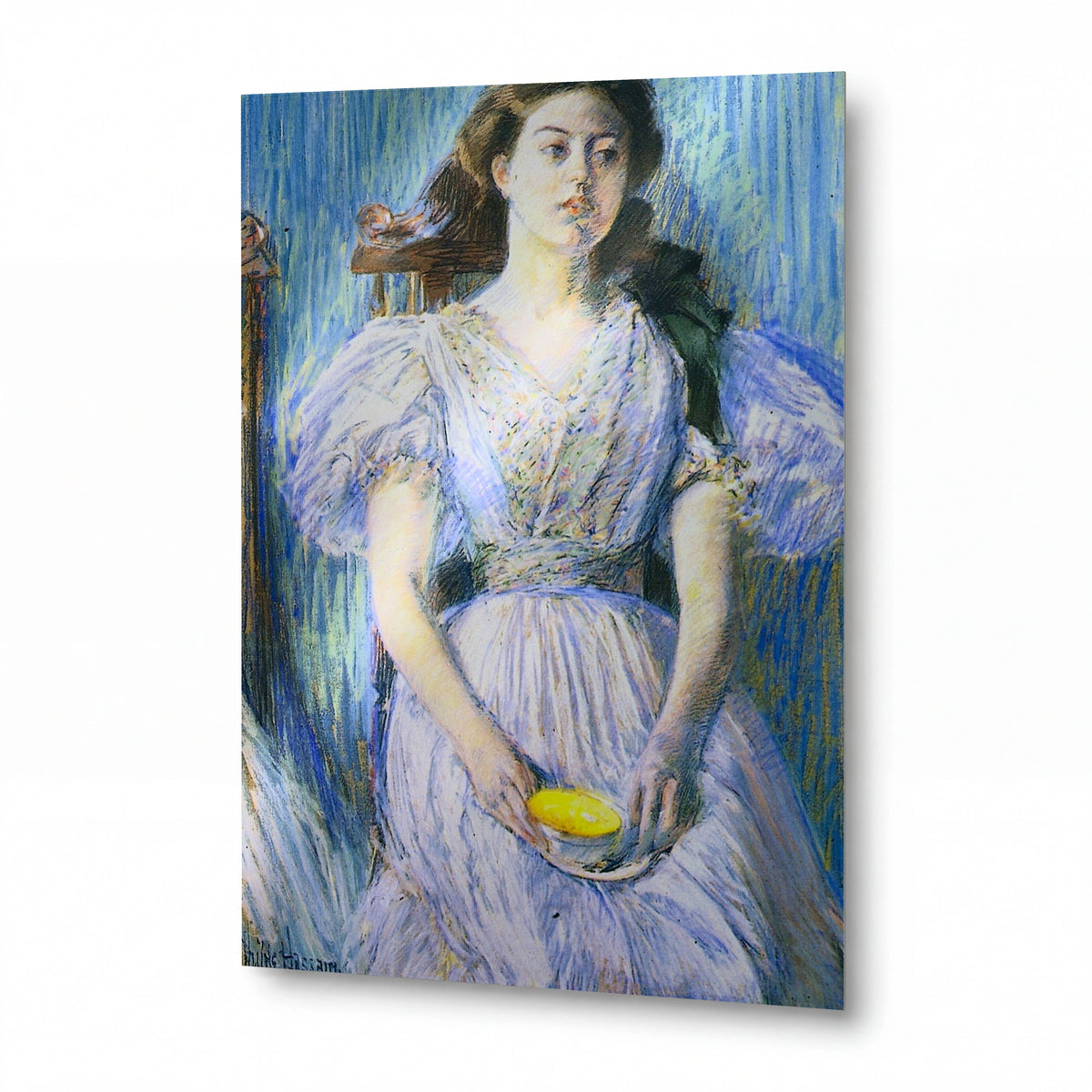 Obraz Frederick Childe Hassam — Ethel Moore — kovový obraz s vysokým leskem
