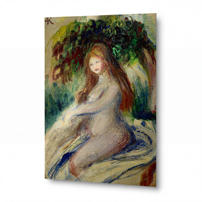 Obraz Renoir — Bather 01 — kovový obraz na hliníkovém panelu