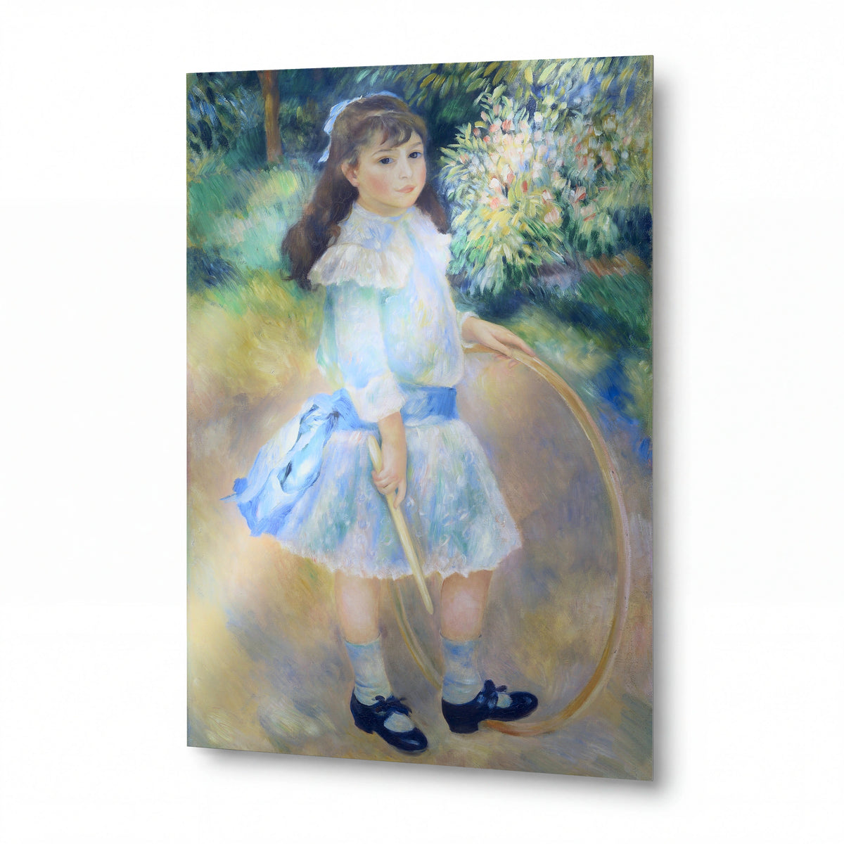 Obraz Pierre-Auguste Renoir — Dívka s obručí — lesklý obraz na hliníku