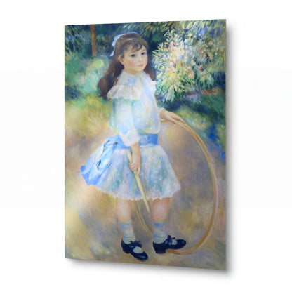Obraz Pierre-Auguste Renoir — Dívka s obručí — lesklý obraz na hliníku