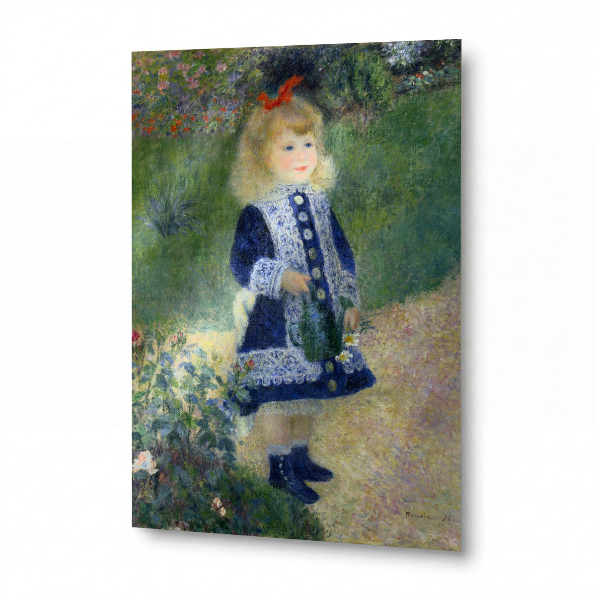 Obraz Pierre-Auguste Renoir — Děvčátko s konví — hliníkový panel s vysokým leskem — hliníkový panel s vysokým leskem