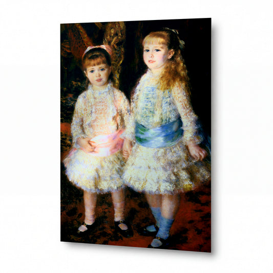 Obraz Pierre-Auguste Renoir — Pink and Blue — prémiová reprodukce na kovovém panelu — prémiová reprodukce na kovovém panelu