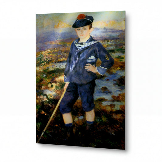Obraz Pierre-Auguste Renoir — Sailor Boy — reprodukce na lesklém hliníkovém panelu — reprodukce na lesklém hliníkovém panelu