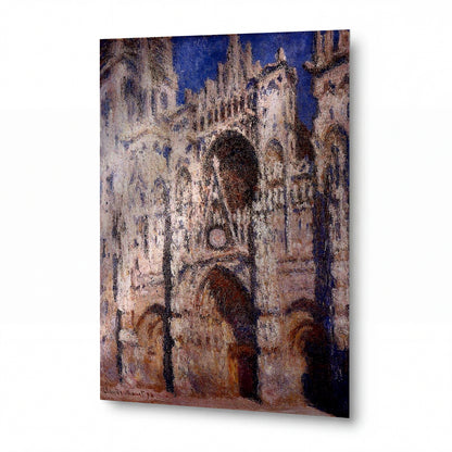 Obraz Claude Monet — Rouenská katedrála v podvečerním světle — lesklý obraz na hliníku