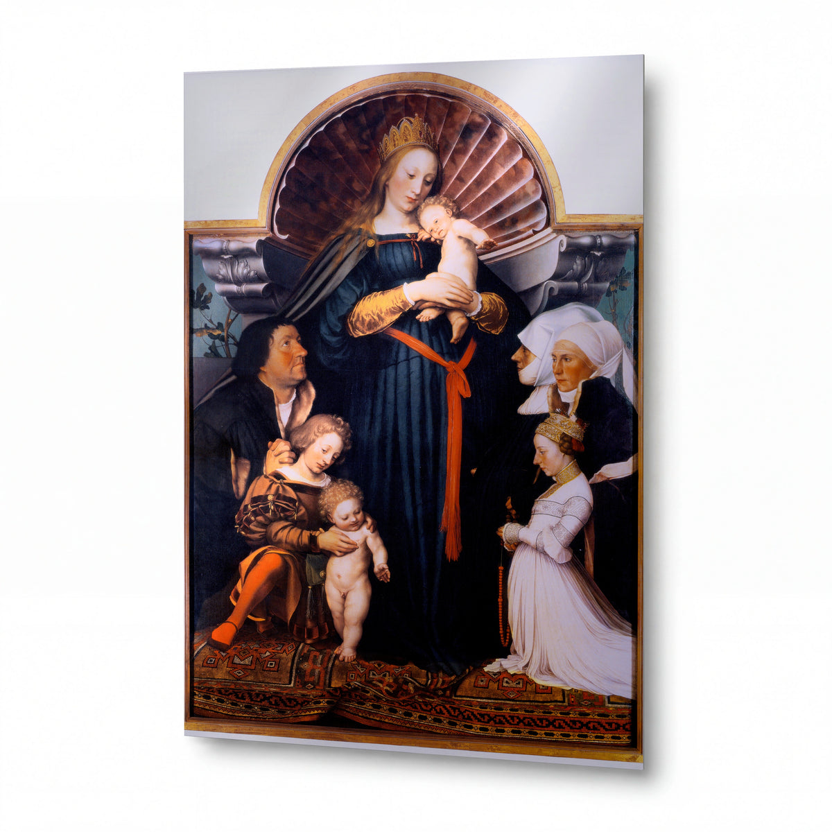 Obraz Hans Holbein mladší — Darmstadt Madonna — luxusní reprodukce na kovu
