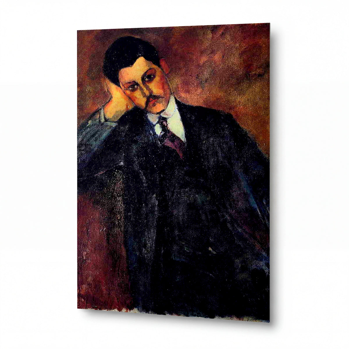 Obraz Amedeo Modigliani — Jean Alexandre — lesklý kovový obraz — lesklý kovový obraz