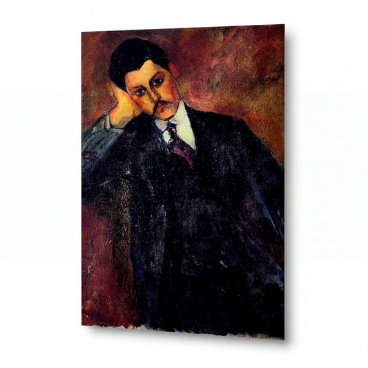Obraz Amedeo Modigliani — Jean Alexandre — lesklý kovový obraz — lesklý kovový obraz