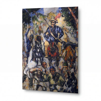 Obraz Paul Cézanne — Don Quijote, viděný zepředu — umělecký kovový obraz s vysokým leskem — umělecký kovový obraz s vysokým leskem