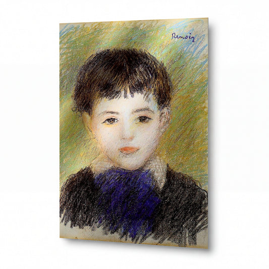Obraz Pierre-Auguste Renoir — Portrét Pierra — hliníkový panel s vysokým leskem — hliníkový panel s vysokým leskem
