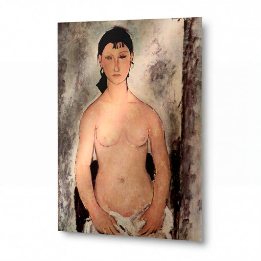 Obraz Amedeo Modigliani — Stojící akt (Elvira) — lesklý obraz na hliníku — lesklý obraz na hliníku