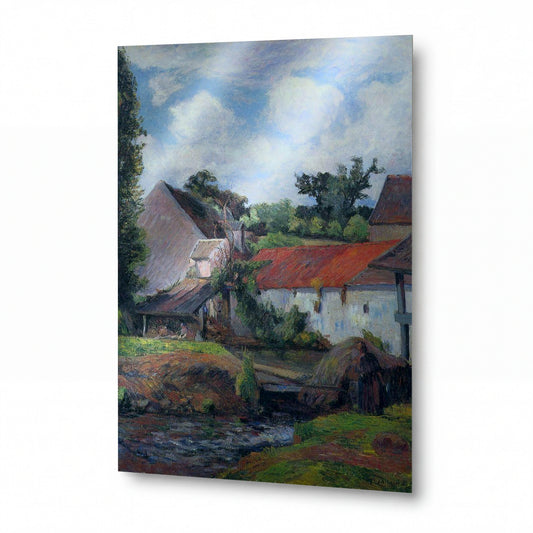 Obraz Paul Gauguin — Farm in Osny — hliníkový panel s vysokým leskem — hliníkový panel s vysokým leskem