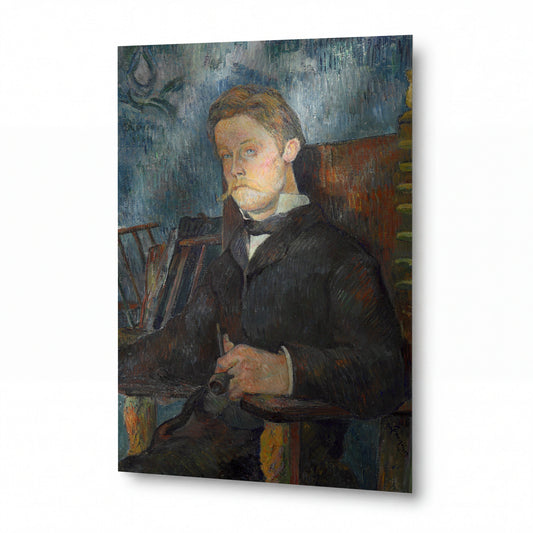 Obraz Paul Gauguin — Portrait of a Man, 1884 — kovový obraz s vysokým leskem