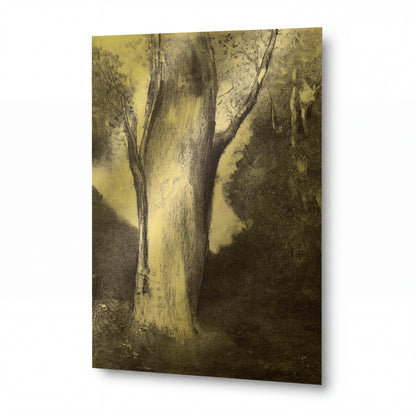Obraz Odilon Redon — The Big Tree — umělecký kovový obraz s vysokým leskem