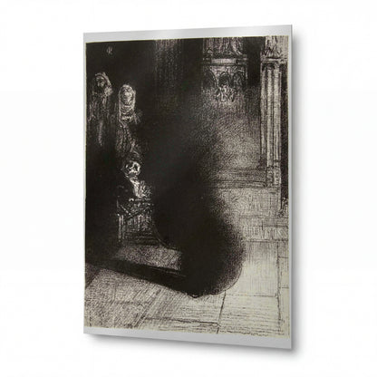 Obraz Odilon Redon — The Black Flame — lesklý kovový obraz