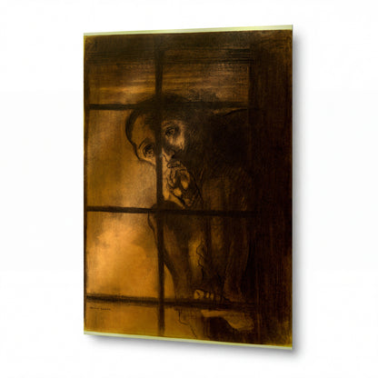 Obraz Odilon Redon — The Convict — reprodukce na lesklém hliníkovém panelu