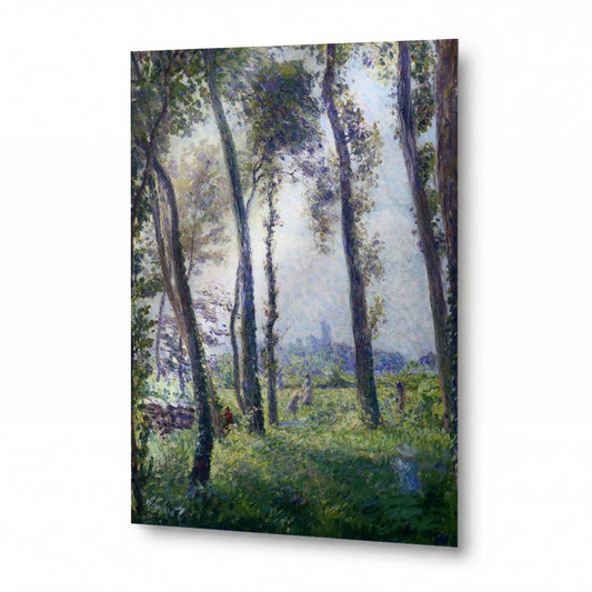 Obraz Henri Lebasque — Odpoledne na lesní mýtině — kovová reprodukce s vysokým leskem — kovová reprodukce s vysokým leskem