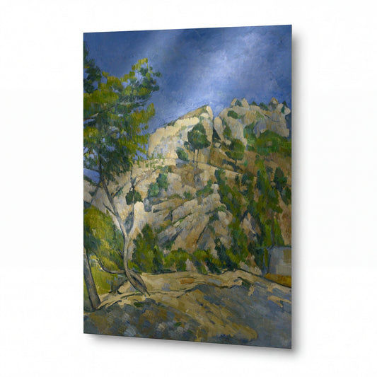 Obraz Paul Cézanne — Bottom of the Ravine — kovová reprodukce s vysokým leskem — kovová reprodukce s vysokým leskem