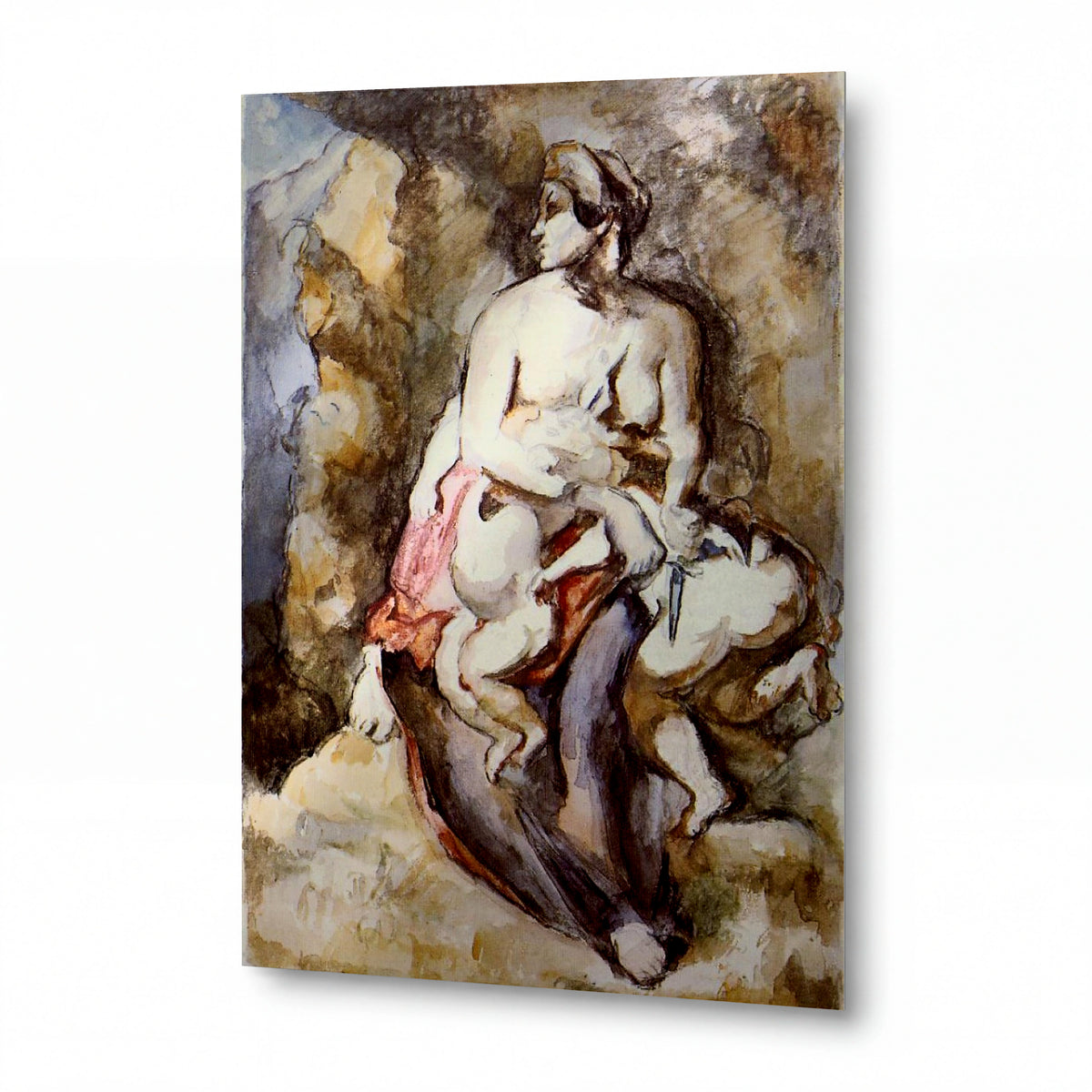 Obraz Paul Cézanne — Medea (after Delacroix) — kovový obraz s vysokým leskem