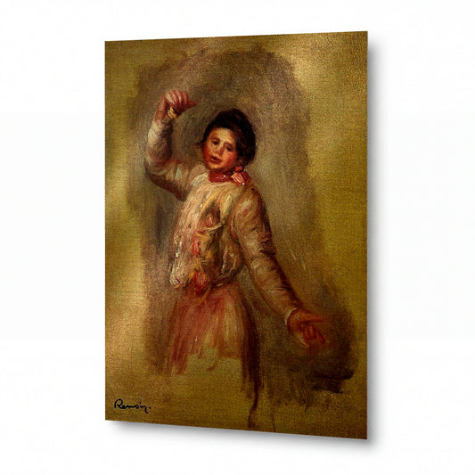 Obraz Pierre-Auguste Renoir — Tanečnice s kastanyetami — umělecký kovový obraz s vysokým leskem — umělecký kovový obraz s vysokým leskem
