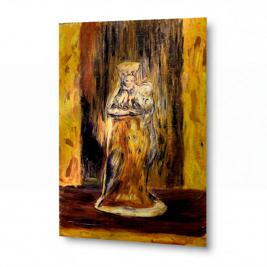 Obraz Pierre-Auguste Renoir — Earthenware Virgin and Child — hliníkový panel s vysokým leskem — hliníkový panel s vysokým leskem