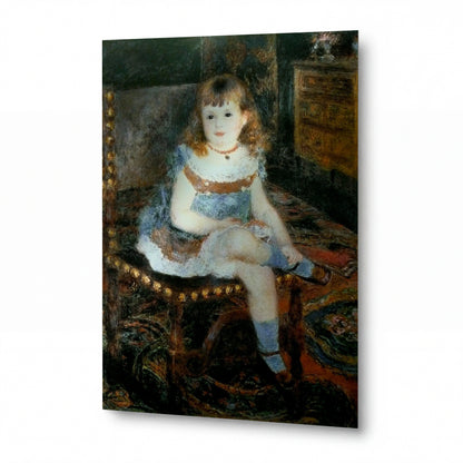 Obraz Pierre-Auguste Renoir — Georgette Charpentier Seated — lesklý obraz na hliníku — lesklý obraz na hliníku
