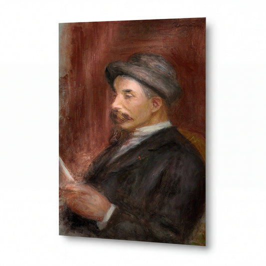 Obraz Pierre-Auguste Renoir — Portrét Georgese Rivièra — prémiová reprodukce na kovovém panelu — prémiová reprodukce na kovovém panelu