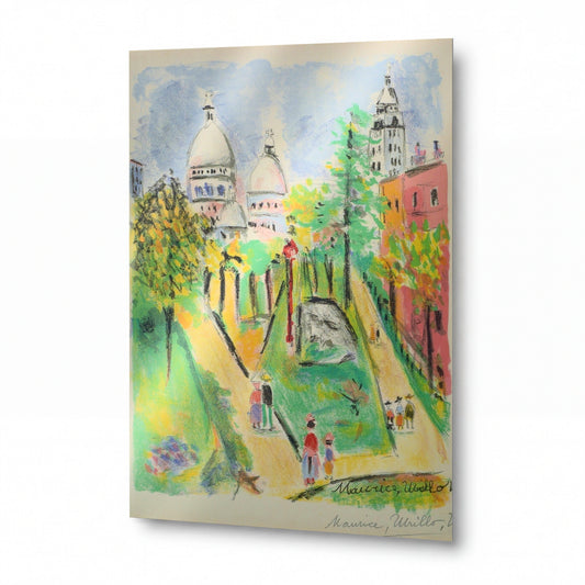 Obraz Maurice Utrillo — Paris Capitale, 1955 03 — lesklý obraz na hliníku — lesklý obraz na hliníku