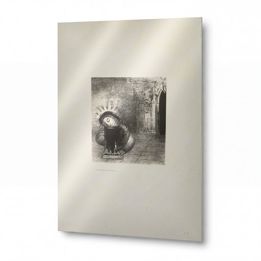 Obraz Odilon Redon — A Long Chrysalis, the Color of Blood — umělecká reprodukce na hliníku — umělecká reprodukce na hliníku