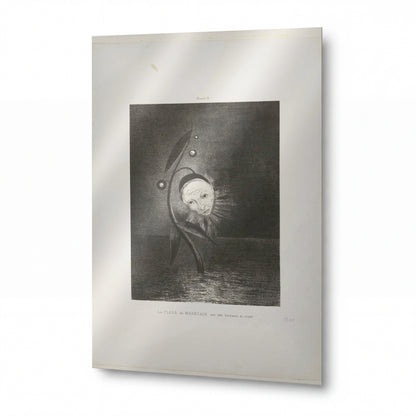 Obraz Odilon Redon — Flower of a Marsh — reprodukce na lesklém hliníkovém panelu