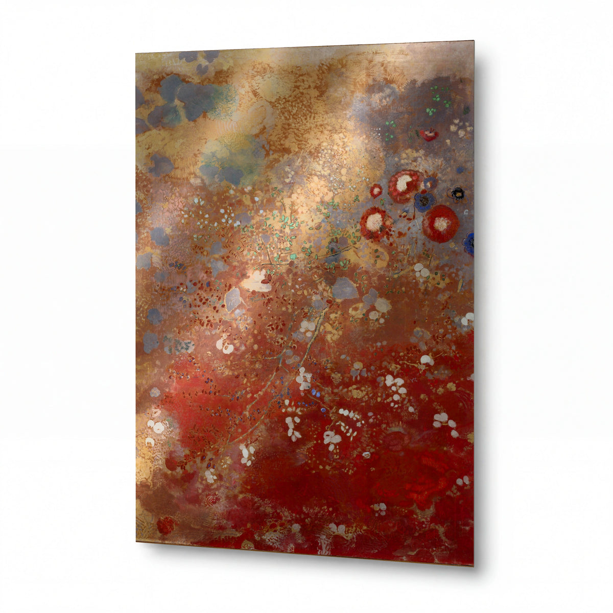 Obraz Odilon Redon — Red Pannel — hliníkový panel s vysokým leskem