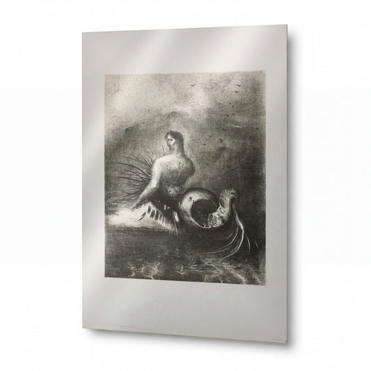 Obraz Odilon Redon — Siren Coming out of the Waves, Dressed in Flames — umělecká reprodukce na hliníku — umělecká reprodukce na hliníku