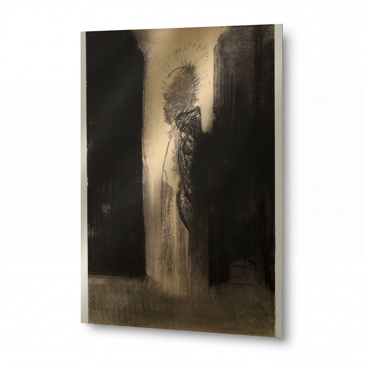 Obraz Odilon Redon — The Apparition — prémiová reprodukce na kovovém panelu