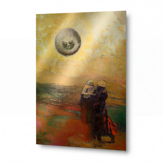 Obraz Odilon Redon — Černé slunce — hliníkový panel s vysokým leskem — hliníkový panel s vysokým leskem