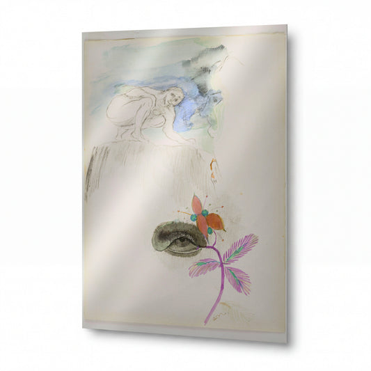 Obraz Odilon Redon — The Eye — kovový obraz s vysokým leskem