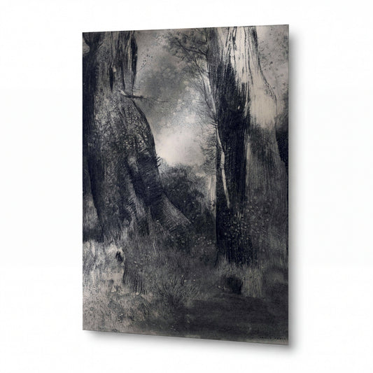 Obraz Odilon Redon — The Trees — kovový obraz s vysokým leskem — kovový obraz s vysokým leskem
