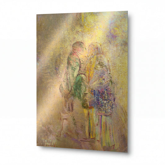 Obraz Odilon Redon — The Visitation — umělecká reprodukce na hliníku — umělecká reprodukce na hliníku