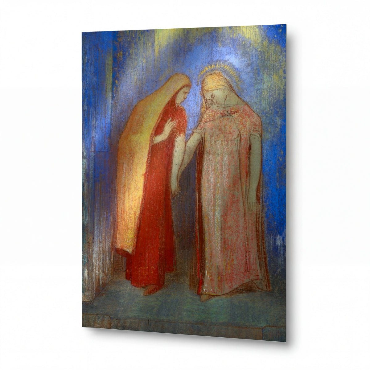 Obraz Odilon Redon — The Visitation — kovový obraz s vysokým leskem — kovový obraz s vysokým leskem