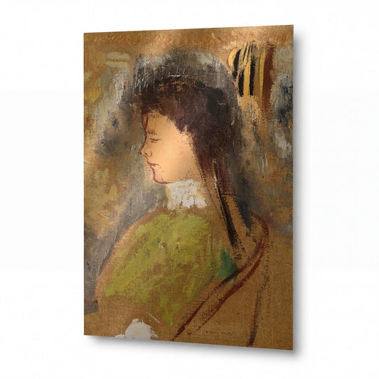 Obraz Odilon Redon — Violette Haymann — prémiová reprodukce na kovovém panelu — prémiová reprodukce na kovovém panelu