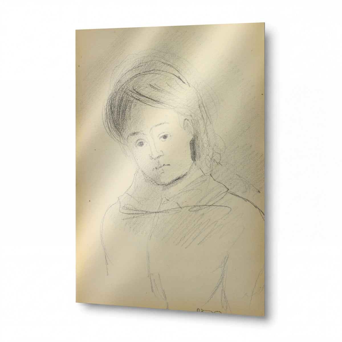 Obraz Odilon Redon — Young Girl — reprodukce na lesklém hliníkovém panelu